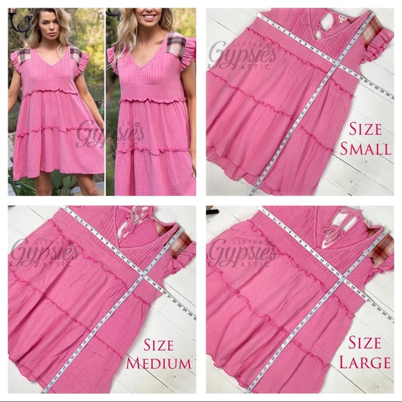 POL Baby Doll Grunge Double Gauze Mini Dress - Picture 12 of 14